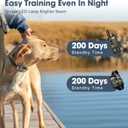 Dog Training Collar, 5280-Foot Remote Training Collar, IPX7 Waterproof Flash Night Vision Electronic Collar, Featuring Adjustable Tone, Vibration, Shock, and Rechargeable Battery