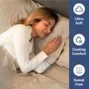 Full Size 4 Piece Sheet Set - Comfy Breathable & Cooling Sheets - Hotel Luxury Bed Sheets for Women & Men - Deep Pockets, Easy-Fit, Extra Soft and Wrinkle Free Sheets - Cream Oeko-Tex Bed Sheet Set
