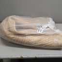 KEMA Jute Braided Area Rug, 5x7 Feet (60x84 Inches) Rustic Vintage Braided Reversible Rectangular Rug, Shag Rugs for Bedroom, Jute Kitchen, Living Room