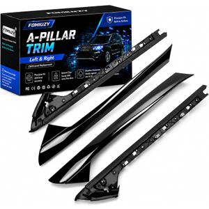 A Pillar Windshield Molding Trim Fit Ford Explorer 2011 2012 2013 2014 2015 2016 2017 2018 2019 4 Door Left Driver Right Passenger Side Replaces BB5Z-7803145-AA BB5Z7803145AA 926-450 926-451