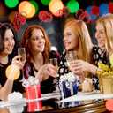 COCIDE 16Pcs Pom Pom Headbands Party Headbands Tinsel Wrapped Ponytails Headbopper Headwear for Birthday Festival (Red)