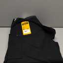 Carhartt Men's Loose Fit Washed Duck Insulated Bib Overall (X-Large, Black)