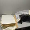 efluky Laundry Hamper with Lid, Double Laundry Hamper with 2 Removable Bags, 2 Section Laundry Basket with Bamboo Handles for Bathroom, Bedroom & Laundry Room, 140L (36.9 Gallon) Beige