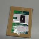 2-Pack Single Toggle Light Switch Cover Plate, Durable Natural Bamboo Fiber Decorative Switch Plate Covers, Matte Black 1 Gang Wall Plate, Corrosion Resistant