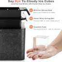 Clear Square Ice Cube Maker Mold for Whiskey Bourbon, Fishing Gifts for Men, Stocking Stuffers for Men