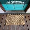MAINEVENT Lobster Rope Mat Sand 30x17 Inch, USA-Designed Lobster Rope Door Mat Outdoor, All-Weather Nautical Door Mat, Non-Fade Lobster Doormat, Front Door Welcome Mat