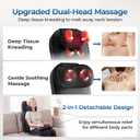 Massage Chair Pad, 3-in-1 Shiatsu Neck and Back Massager Cushion with Heat, Adjustable Height & Intensity, Full Body Massage Pad for Recliner and Sofa