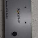 USB C KVM Switch 2 Monitors 2 Laptops, 4K@60Hz USB C Dual Monitor KVM Switch for 2 laptops to Share 2 Monitor and 4 USB3.0 Devices, 80W PD Charging, Wired Remote and Cables Included