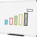 VIZ-PRO Dry Erase Board/Non-Magnetic Whiteboard, 48 x 36 Inches, Wall Mounted Board for School Office and Home