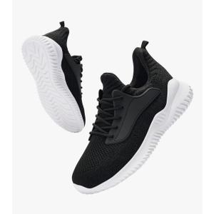 Womens Tennis Shoes Walking Sneakers - Memory Foam Running Slip On Gym Athletic Workout Nursing Comfort Work Shoe Lightweight Black 40