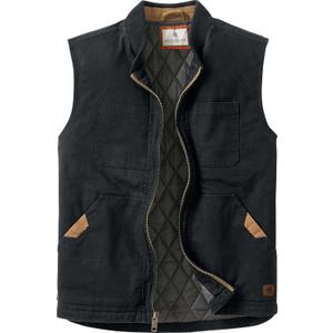 Legendary Whitetails Men's Canvas Cross Trail Vest (Medium, Black)