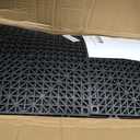 VEVOR Interlocking Tile 50PCS Black, Drainage Tiles 12" x 12" Splicing, Soft PVC Interlocking Drainage Floor Tiles, Non-Slip Drainage Holes for Restroom, Bathroom, Kitchen, Pool, Wet Areas