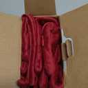 MIULEE Pack of 2 Velvet Soft Solid Decorative Throw Pillow Covers Burgundy Pillowcases for Sofa Bedroom Couch Car,18x18 Inch Wine Red