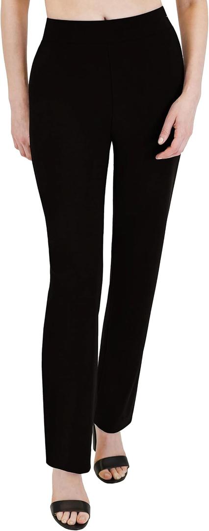 Selousuá Women's Straight Leg Pants - Comfortably Stretchy Work, Dressy or Casual Pants for Women - Soft and Stretchy Fabric, Size Small