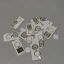 Chuangdi 12 Pieces Sublimation Blank Keychain Metal Heat Transfer Keychain Blank Board Key Rings for DIY Crafts Supplies, 3 Shapes