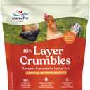 Manna Pro Chicken Feed, 16% Protein Layer Crumbles with Probiotics for Digestive Health, Complete Feed for Laying Hens to Support Egg Production, Nutrient-Rich Chicken Food, Made in USA, 8 lb Bag (EXP 06/20/25)