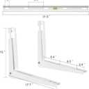 Outdoor Wall Mounting Bracket for Ductless Mini Split Air Conditioners Heat Pump Systems Support Up to 330lbs Universal 7000-18000 BTU