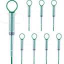 YUXIANLB 8Pcs Cat Pill Plunger Pet Pill Shooter Small Cat Pills Plunger Popper Dog Pills Dispenser Medicine Syringe Puppy Tablet Feeder Liquid Medical Feeding Tool Soft Tip Tablet Pusher for Animal