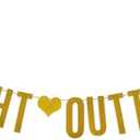 2 x STRAIGHT OUTTA 1995 Banner,Pre-Strung,Gold Paper Glitter Party Decorations for 31st Birthday Party Supplies Letters Gold ZHAOFEIHN