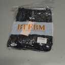 BTFBM Casual Fall Tops for Women 2025 Long Sleeves Solid Shirts Crew Neck Loose Fit Work T Shirt (Black, M)