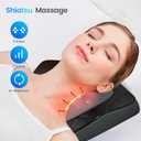 CuPiLo Back and Neck Massager, FSA Eligible HSA Store Massager for Pain Relief Deep Tissue, Heated Massage with Vibration, Massage Pillow for Neck, Back, Shoulder, Leg, Mothers Day Gifts for Mom Women