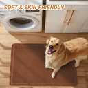 Luxury Waffle Bath Mat, Super Absorbent Non Slip Bathroom Rugs, Boho Ultra Soft Comfort Machine Washable Quick Dry Floor Mats with Tassels (Coffee, 20" x 30")