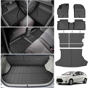 Cartist Floor Mats for Toyota Prius 2010-2015 (Not fit Plug in, V or C), All Weather Cargo Liner for Prius Accessories, Heavy Duty TPE Cargo Mats, Car Accessories