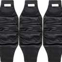 Langsprit Male Belly Bands for Dogs (Pack of 3) - High Absorbing Dog Wraps Male Washable - Reusable Dog Diapers (Black, Medium)