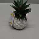 White Porcelain Pineapple Ananas Faux Plant Potted Artificial Succulent 7.8" Home Office Bathroom Tabletop Shelf Kitchen Decoration