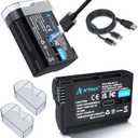 Artman EN-EL15C Battery 2-Pack 2500mAh with 2in1 USB-C Charging Cable, EN-EL15 Battery for Nikon Z8 Zf Z5 Z6 Z6 II Z7 Z7II D7000 D7200 D7500 D600 D610 D750 D780 D800 D850 D800E D810 D810A 1 V1 Cameras