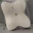 Cervical Neck Pillow, Ergonomic Memory Foam Pillows for Neck Pain Relief with Breathable Pillowcase, Adjustable Contour Neck Support Pillow for Side Back Stomach Sleepers, Odorless (Milk White)