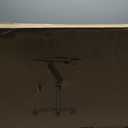 JOY Worker Standing Desk, 28" Small Height Adjustable Rolling Laptop Desk, Portable Sit-Stand with Lockable Wheels, Ergonomic Desktop Table for Home Office, Black