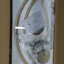 6-Light Gold Chandelier, Candle Chandeliers for Dining Room, Vintage Farmhouse Chandelier Light Fixture for Entryway, Bedroom, Foyer and Living Room