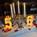 2 x H:7.88 inches Light Up Numbers 60 Sign for Party Decor, 60th Birthday Decorations for Women, 60th Wedding Anniversary Party Centerpieces Table Decorations for Men