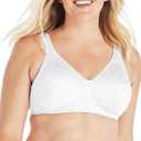 Playtex Women's Wireless Bra, Ultimate Lift, Moisture-Wicking, Single or 2-Pack, Size 46C
