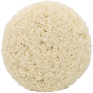 Woolous Wool Buffing Pad 7 Inch  Natural Lambswool Polishing Pad with Hook & Loop for Car and Boat Detailing  100% Wool Pads for Buffing, Cutting and Compounding