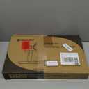 Universal Swivel TV /Table Top TV Stand for 19 to 43 inch TVs with 90 Degree Swivel, 4 Level Height Adjustable, Heavy Duty Tempered Glass Base, Holds up to 99LBS HT02B-001