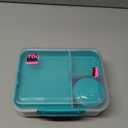 Sistema To Go Collection Bento Box Cube Plastic Lunch and Food Storage Container, 5.3 Cup, Multi-Compartment, Color Varies, BPA Free (42 oz./1.25L)
