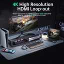Video Capture Card, Audio Video Capture Card, USB 3.0 Capture Card 4K HDMI Loop-Out, 1080P 60FPS/2K 30FPS Videogame Capture for Streaming, Works forPS5/Switch/Camera/PC