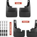 A-Premium 4PCS Mud Flaps Compatible with Ford F-150 2021-2024 (for Pickup Without Fender Flares, not fit Raptor/Lightning), No Drill Required Guards Splash fit for 2024 2023 2022 2021 F150 Accessories