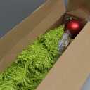 Obralitic Whimsical Table Top Small Christmas Tree, 2 FT Bendable Lime Green Christmas Tree with Lights and Red Ball, Curved Shape Artificial Tabletop Tree for Home Office Holiday Party Decoration