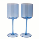 Core Home Wine Glass Set- Blue - 2 Pack - 14 oz