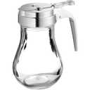 OCS Parts Syrup Dispenser with Lid and Dispensing Thumb Lever | Commercial Grade Liquid Dispensers for Home and Commercial Kitchens (6 Ounces)