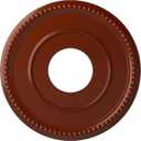 Ekena Millwork 12 1/2"OD x 3 7/8"ID x 3/4"P Bradford Fits Canopies up to 6 5/8" Ceiling Medallion, FireBrick (Firebrick (Flat Finish))