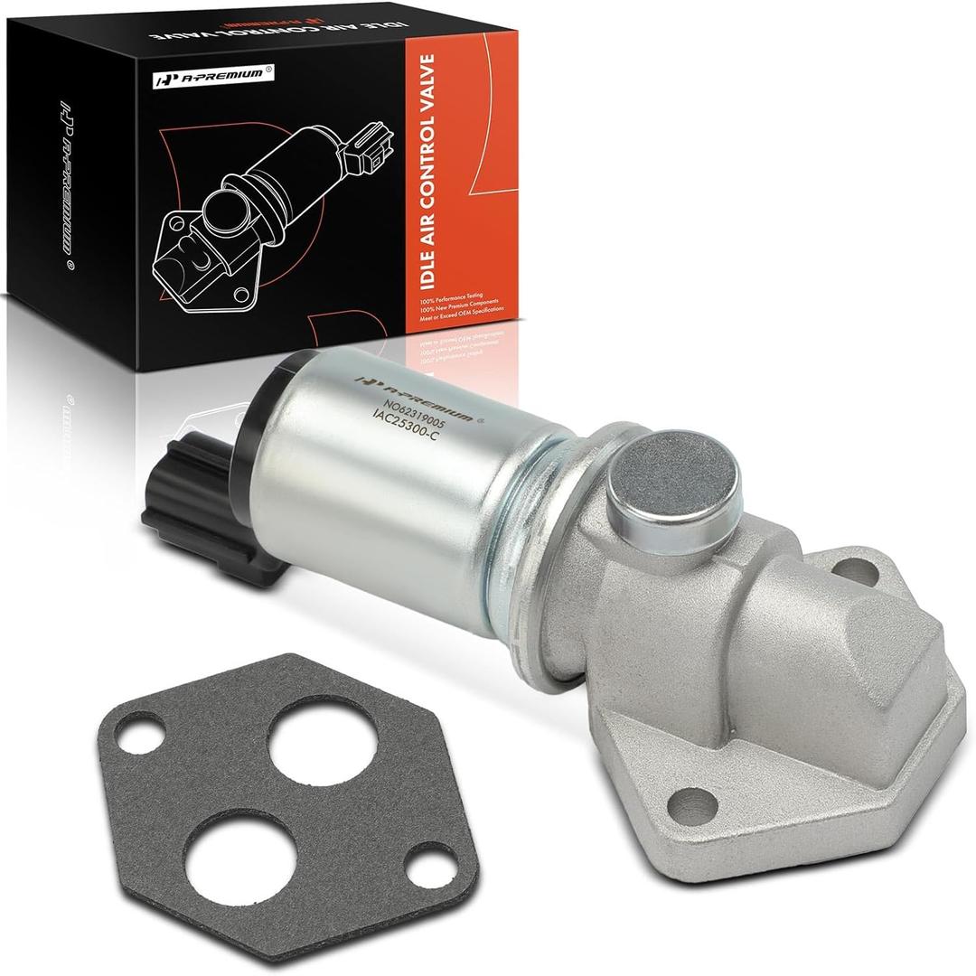 A-Premium Fuel Injection Idle Air Control Valve IAC - Compatible with Ford & Lincoln - 97-05 - Expedition, F-150, F-250, Blackwood, Navigator, LS & More - 3.0L 4.6L 5.4, for# F75Z9F715AA, F75Z9F715AB