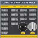 WB03X24818 Gas Stove Knob Replacement for G-E Cooktop - Stainless Steel G-E Profile Stove Knobs Fit JGB645EEK1ES JGB660EEJ1ES JGB700EEJ1ES JGB700SEJ1SS | 5 Pack