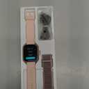 Smart Watch for Women, 1.85" HD Dynamic Dial Smartwatch for Android & iPhone with Answer/Make Call, Fitness Tracker with 110+ Sport Modes, Heart Rate/SpO2/Sleep Monitor, IP68 Waterproof (2 Bands) (Small, Pink)