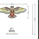 Bird Hawk Flying Kite with Pole Crop Protector Bird Scare Flying Kite with 4m Pole Has The Effect of Scaring Birds