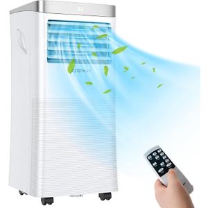 Portable Air Conditioner, 10000 BTU Air Cooler with Fan & Dehumidifier Mode for Rooms up to 350 Sq.Ft, Quiet AC Unit with Sleep Mode, 2 Fan Speeds, 24H Timer(10000BTU)