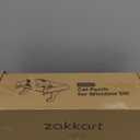 Zakkart Cat Perch for Window Sill with Bolster - Orthopedic Hammock Design with Premium Hardwood & Robust Metal Frame - Cat Window Seat for Large Cats and Kittens - Natural Color Wood Gray Bed, 24''W